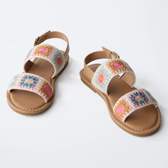 Girls Zara Crocheted Sandal size EU 31 - Picture 1 of 8